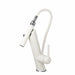 Cream-white L2030W pull-out basin faucet on white