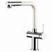 FILER Pull-Out Kitchen Faucet with Optional Filtered-Water Outlet — Upgraded 3-in-1 / Cream White — white-background product view