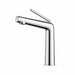 FILER modern solid-brass basin faucet in Polished Chrome on white background