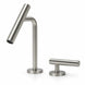 FILER Y2 Two-Hole Basin Faucet with Separate Control — Right / Brushed Silver — white-background product view