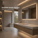 FILER Polished Chrome basin faucet in a modern bathroom scene