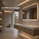 FILER Polished Chrome basin faucet in a modern bathroom scene