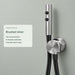 FILER P2 Dual-Button Bidet Sprayer with 1.5 m Hose — brushed-silver finish detail