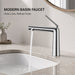 FILER modern Polished Chrome basin faucet with focused water flow