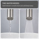 FILER flexible-neck basin faucet smooth stream and shower spray comparison