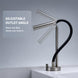 FILER flexible-neck basin faucet adjustable outlet angle