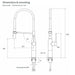 FILER L3 brass model dimensions and mounting diagram