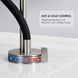 FILER flexible-neck basin faucet hot and cold control with temperature indicator