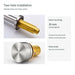 FILER brushed silver brass two-hole basin faucet — two-hole mounting parts