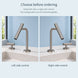 FILER Y2 Two-Hole Basin Faucet with Separate Control — left-side and right-side control comparison