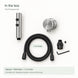 FILER P2 Dual-Button Bidet Sprayer with 1.5 m Hose — included components