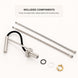 FILER flexible-neck basin faucet included components