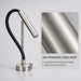 FILER flexible-neck basin faucet 304 stainless-steel body