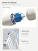 Supplier ceramic cartridge and hose water-route illustration