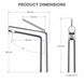 FILER solid-brass basin faucet confirmed dimensions