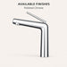 FILER modern basin faucet Polished Chrome finish