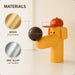 Golden Dog Standard faucet with brass body and nose and zinc-alloy cap handle