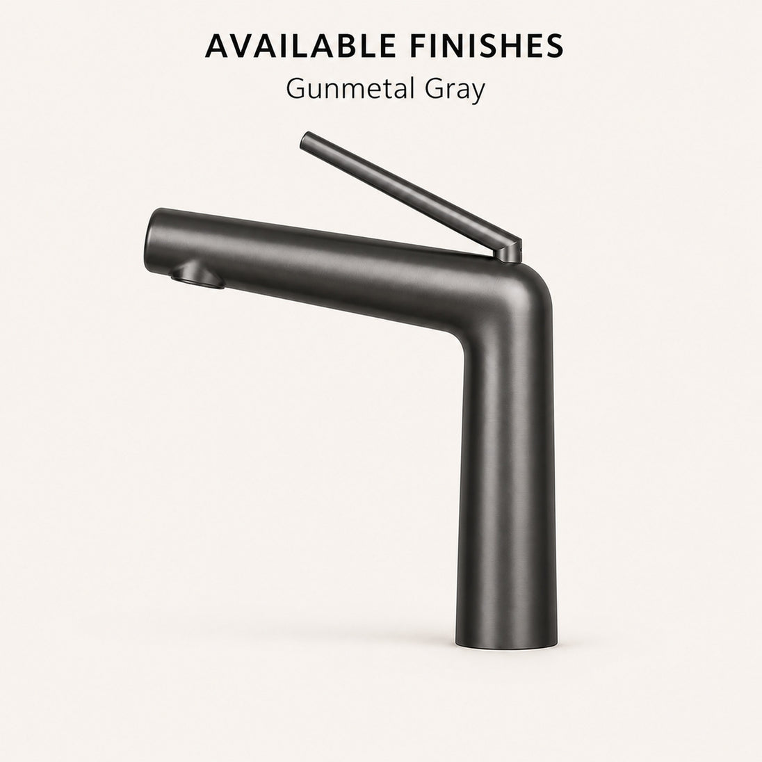 FILER modern basin faucet Gunmetal Gray finish