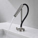 FILER flexible-neck basin faucet smooth stream in neutral bathroom