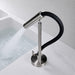 FILER flexible-neck basin faucet shower spray in neutral bathroom
