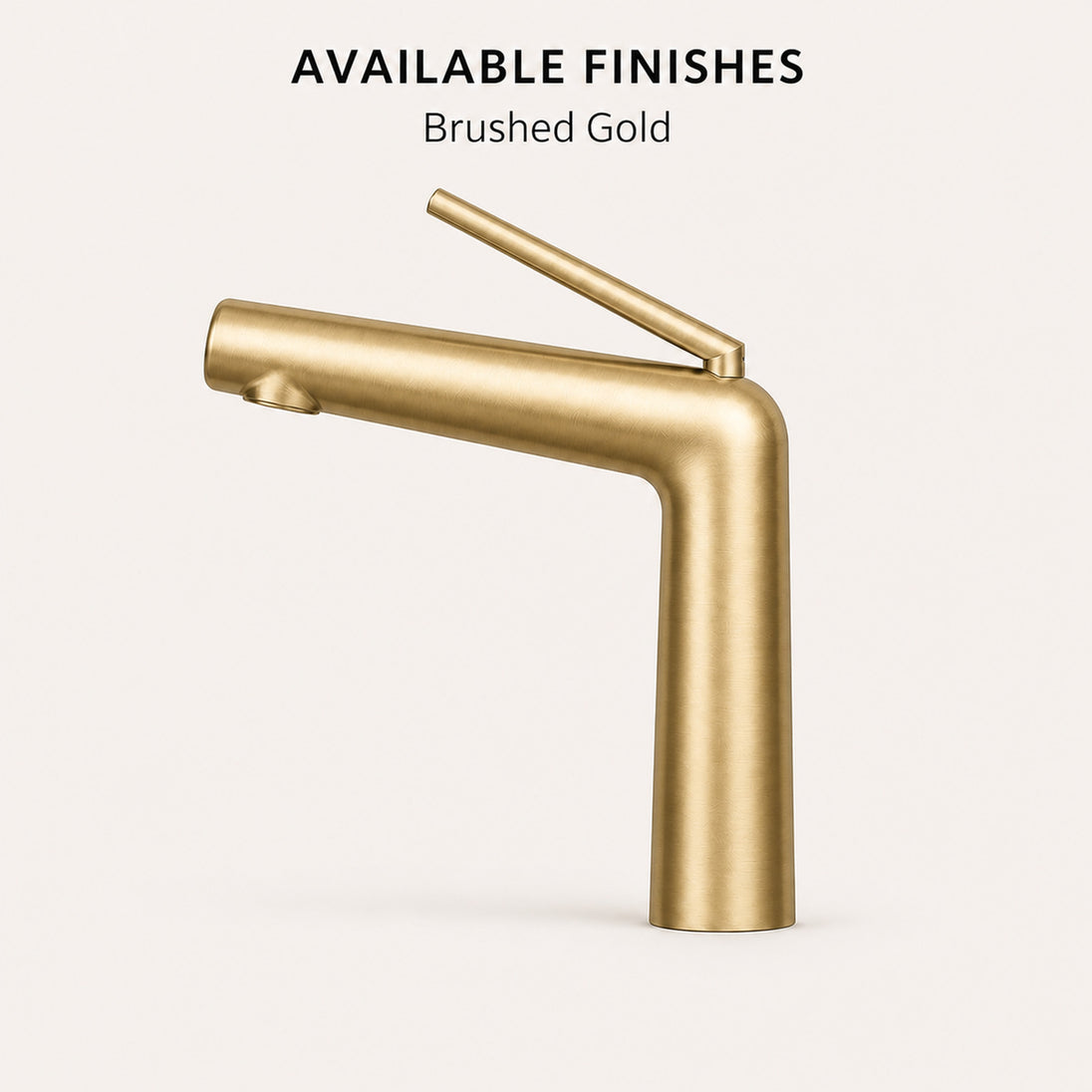 FILER modern basin faucet Brushed Gold finish
