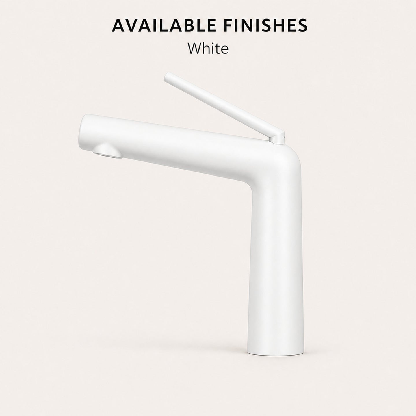 FILER modern basin faucet White finish