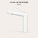 FILER modern basin faucet White finish