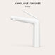FILER modern basin faucet White finish