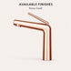 FILER modern basin faucet Rose Gold finish