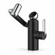 FILER Articulated Basin Faucet with Digital Temperature Display — Standard / Black — white-background product view