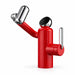 FILER Articulated Basin Faucet with Digital Temperature Display — Standard / Red — white-background product view