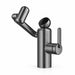 FILER Articulated Basin Faucet with Digital Temperature Display — Standard / Gunmetal Gray — white-background product view