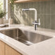 FILER Pull-Out Kitchen Faucet with Optional Filtered-Water Outlet — kitchen scene