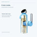 FILER Articulated Basin Faucet with Digital Temperature Display — internal waterway illustration