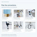 FILER Articulated Basin Faucet with Digital Temperature Display — installation guidance