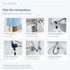 FILER Articulated Basin Faucet with Digital Temperature Display — installation guidance