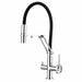 FILER articulated kitchen faucet chrome filtered-water version white-background view