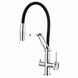 FILER articulated kitchen faucet chrome filtered-water version white-background view
