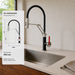 FILER articulated kitchen faucet hot-and-cold-only version dimensions