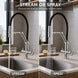 FILER articulated kitchen faucet filtered-water version stream and shower spray