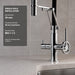 FILER articulated kitchen faucet filtered-water version installation fit