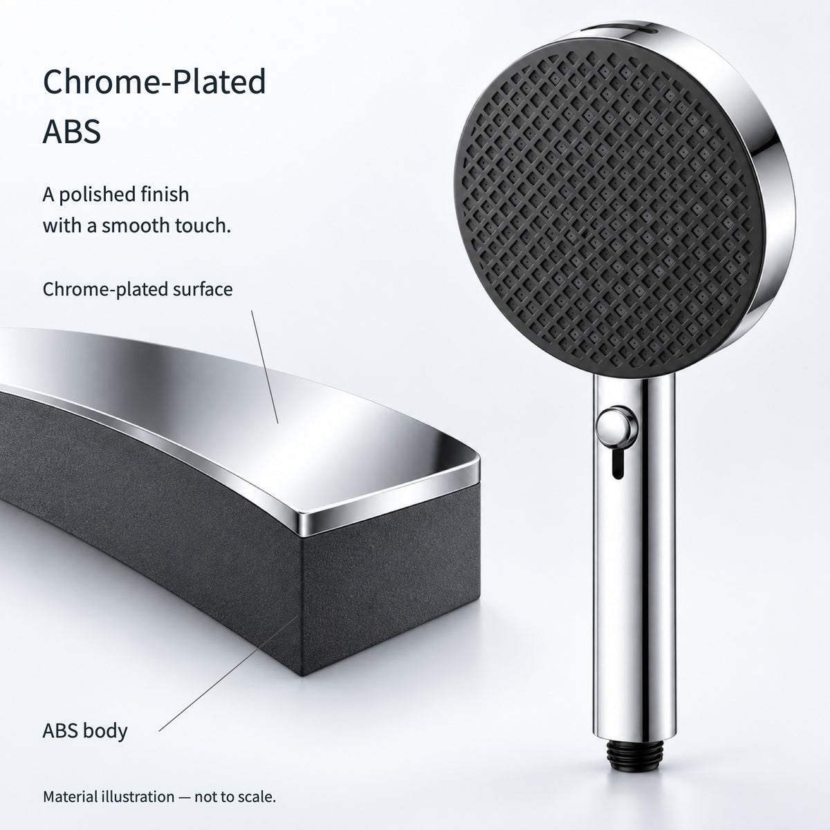 FILER chrome-plated ABS material illustration