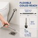 FILER rotary brass bidet sprayer with black coiled hose — straight jet and flexible cleaning reach