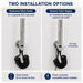 FILER rotary brass bidet sprayer with black coiled hose — dedicated and shared supply installation