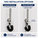 FILER rotary brass bidet sprayer with black coiled hose — dedicated and shared supply installation