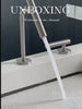 Supplier faucet demonstration; control position follows the selected option