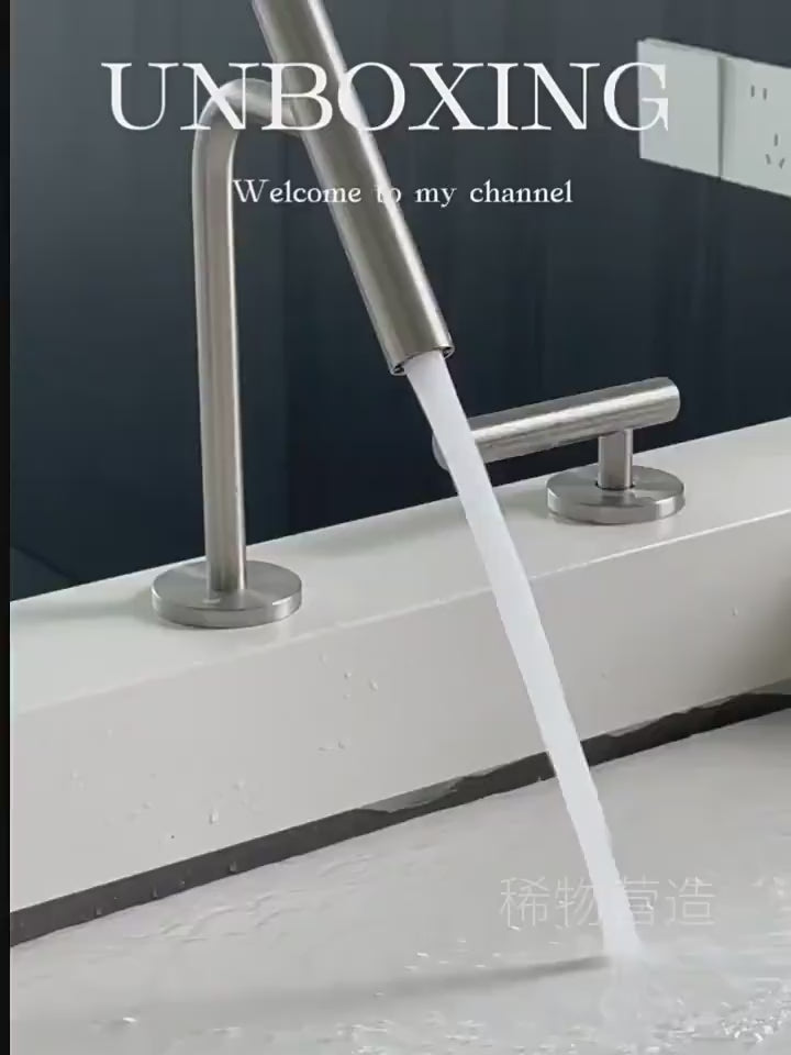 Supplier faucet demonstration; control position follows the selected option