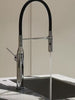L3 brass model in Polished Chrome: flexible hose, dual water modes and magnetic docking demonstration