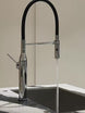 L3 brass model in Polished Chrome: flexible hose, dual water modes and magnetic docking demonstration