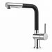 FILER Pull-Out Kitchen Faucet with Optional Filtered-Water Outlet — Standard 2-in-1 / Black / Chrome — white-background product view